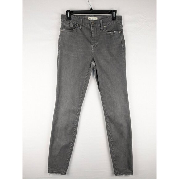 Madewell Jeans Womens Size 28 Gray High Riser Skinny - Picture 1 of 10